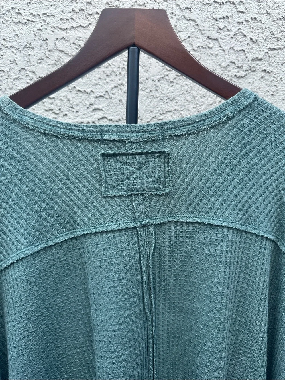 Free People Gem Coraline Oversized V-Neck Sweater - green color